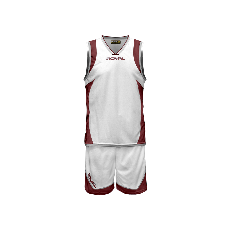 Bielo-bordový basketbalový set Royal Thor