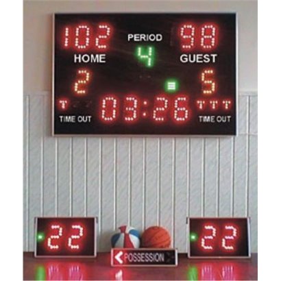 Sada ukazovateľov času a skóre Basketball Set