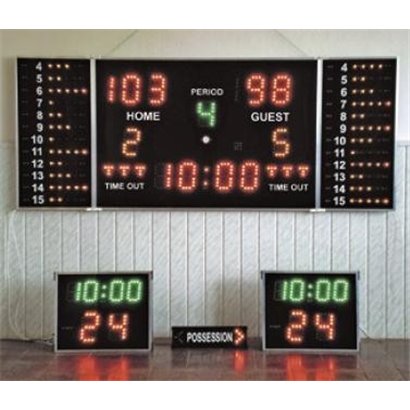 Sada ukazovateľov času a skóre Basketball Complet